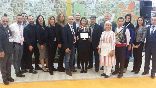 EMİTT Fuarı'nda Kuzey Kıbrıs standı ikinci kez birincilik ödülü aldı