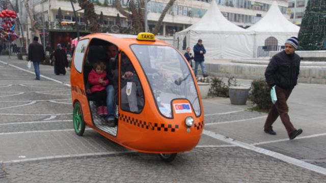 Lüleburgaz'ın 'bisiklet taksileri' sevildi