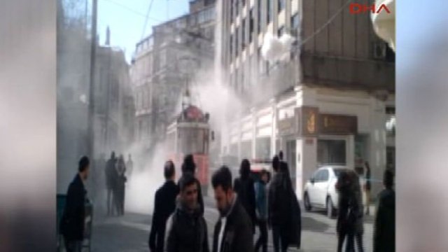 İstiklal Caddesi'nde panik anları