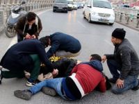 Şişli'de motosiklet kazası