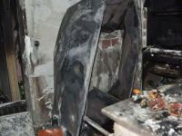 Eskişehir'de öğrencilerin kullandığı eski buzdolabı patladı, evde yangın çıktı