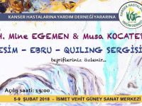 Kanser Hastalarına Yardım Derneği yararına sergi açıldı