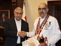 Akıncı, Azerbaycan’da birinci gelen Türksel’i kabul etti
