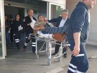 Elinden düşen tüfekle yaralandı