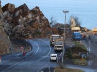 Zonguldak-İstanbul Karayolu'nda heyelan