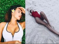 Rus model bacak boyuyla ortalığı salladı