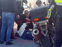 15 Temmuz Şehitler Köprüsü'ne yürüyen kadın polisi alarma geçirdi