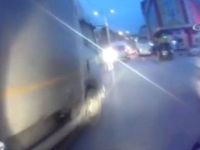 Motosiklet sürücüsü ölümden döndü!