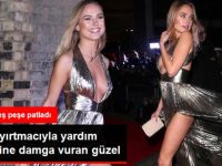 Yardım Gecesine Güzel Modelin Derin Yırtmacı Damga Vurdu