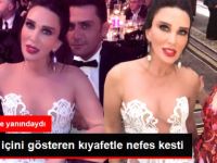 Seren Serengil'den Ödül Törenine Damga Vuran Elbise! Göğüs Dekoltesi Gözleri Şaşı Etti