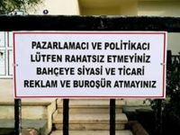 Çareyi tabela yaptırmakta buldu