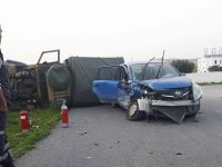 Güzelyurt yolunda korkutan kaza!