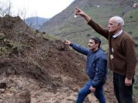 Ordu'da heyelan fındık bahçesini yok etti