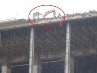 Taksim'de AKM'nin çatısında yıkım çalışmaları başladı