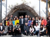 Cumhurbaşkanı Akıncı, Gazimağusa 2. Uluslararasi Sanat Festivali’ne katılmak için KKTC’ye gelenleri kabul etti