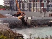 Sahile Kepçe müdahalesi