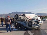 Çukurova kavşağında kaza