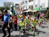 Şht. Tuncer ilkokulu öğrencileri “Trafikte Beni Fark Et” sloganıyla yürüyüş yaptı