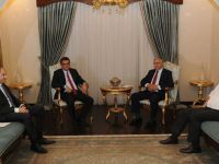 Akıncı, Erhürman, Özersay ve Denktaş ile bir araya geldi