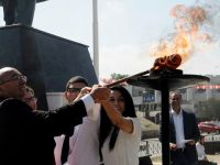 Atatürk Anıtı’nda Gençlik Ateşi yakıldı