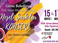 Girne Belediyesi TSM topluluğu “Neşeli Şarkılar Konseri” düzenliyor