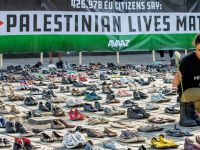 Öldürülen her Filistinli için bir çift ayakkabı