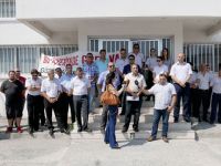 Güç-Sen Girne Gümrük Şube Amirliği’nde 2 saatlik uyarı grevi yaptı