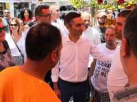 Birol Karaman Girne Çarşısı’nda Girnelilerle buluştu