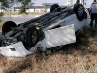 Girne-Lefkoşa Anayolunda korkutan kaza!