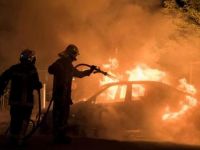 Lapta’da araç yangını