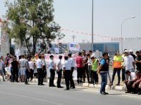 CAS çalışanları Başbakanlık önünde