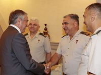 Akıncı, KTBK ve 39. Tümen komutanlarını kabul etti