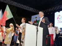 Akıncı, 12. Uluslararası Lefkoşa Halk Dansları Festivali’nin açılışına katıldı