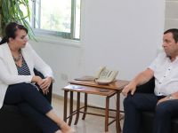 Denktaş, BRTK Müdürü Aysu Basri Akter’i kabul etti