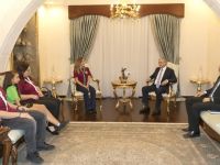 Akıncı , Lefkoşa İzcilik Derneği Heyeti ile görüştü