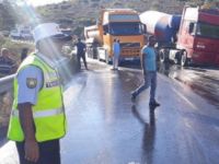 Dağ yolunda bir kaza daha!