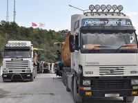 Yol çalışmalarında şok eylem