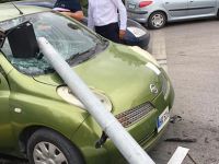 Girne Çevre yolunda korkutan kaza!