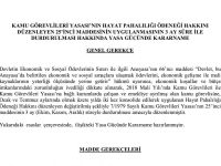 Maaşlara artış yok