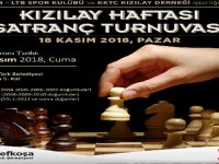 “Kızılay Haftası Satranç Turnuvası” 18 Kasım Pazar günü LTB’de yapılacak