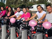 Meme Kanserine dikkat çekmek için pedal çevirdiler…