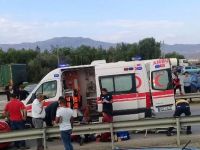 UKÜ kavşağında kaza..