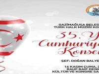Gazimağusa Belediyesi Türk Halk Müziği Korosu’ndan “35’inci Yıl Cumhuriyet Konseri”