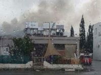 Alsancak’ta eve yıldırım düştü