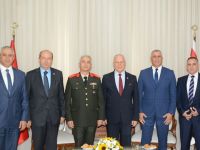 Töre, Güvenlik Kuvvetleri Komutanı Tuğgeneral Algan’ı kabul etti