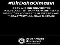 DAÜ, sel felaketinden etkilenenler için yardım kampanyası başlattı