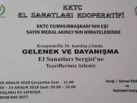 El Sanatları Kooperatifi Sergisi Çarşamba günü açılıyor