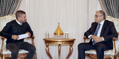 Akıncı, Basın-Sen’i kabul etti