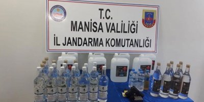 Manisa'da sahte içki operasyonu