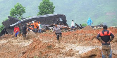 Endonezya'da heyelan: 2 ölü, 41 kayıp